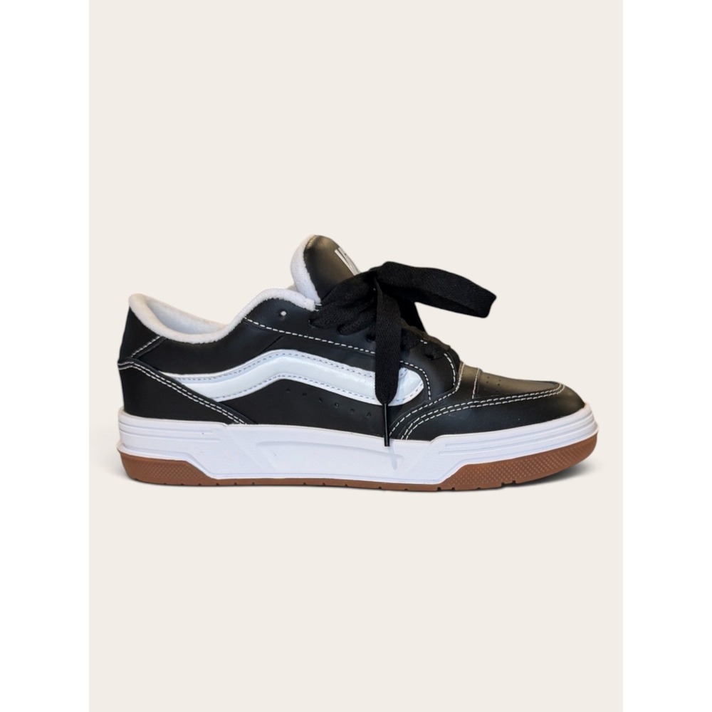 Vans Hylane Black White Gum Puffy Y2K Skate Shoes Men 6 Women 7.5